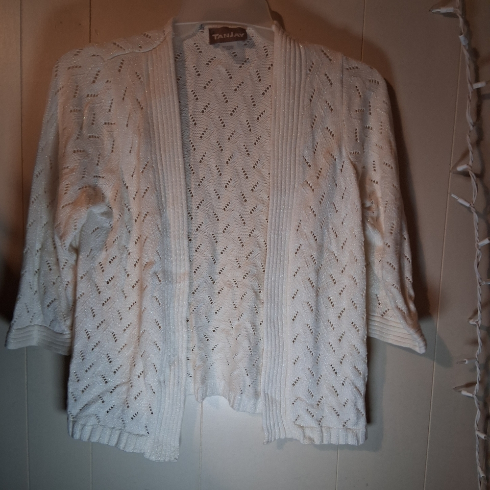 TanJay Ivory Knit Cardigan